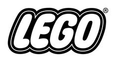 the word lego written in black and white