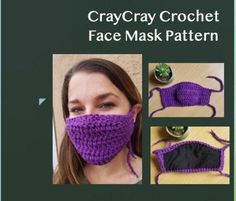 the crochet face mask pattern is easy to make