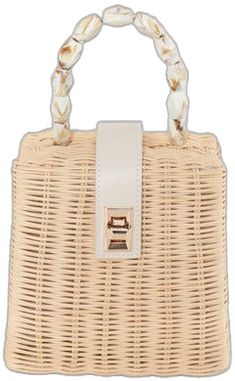 Elegant Beach Bag With Top Handle, Chic Straw Bag For Vacation And Everyday Use, Chic Straw Bag For Everyday Vacation Use, Summer Straw Bag With Detachable Handle, Summer Rectangular Bucket Bag With Removable Pouch, Rectangular Bucket Bag With Detachable Strap For Beach, Chic Summer Beach Bag Pouch, Chic Cream Beach Bag, Trendy Bags For Beach Season Day Out