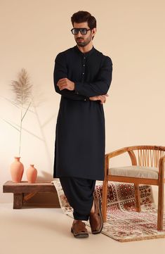 Welcome to ZenabHandicraft, your one-stop shop for beautifully handmade and high-quality menswear. Our traditional Chikankari kurta is a must-have addition to any man's wardrobe, perfect for parties, weddings, and casual wear. Our kurta features intricate cotton work and is available in a variety of sizes and colors. Please note that pajamas are not included. Choose from a range of sizes, listed as Actual Chest Size / Kurta Chest Size, so you can be sure of the perfect fit. Size Name - Actual Ch Black Churidar For Eid, Traditional Black Unstitched Suit, Traditional Black Straight Kurta Sherwani, Traditional Black Sherwani With Dabka, Semi-stitched Black Sherwani With Dabka, Black Unstitched Sherwani With Dabka Embroidery, Bollywood Style Black Kurta With Naqshi, Traditional Black Wedding Kurta, Eid Naqshi Unstitched Suit For Traditional Ceremonies