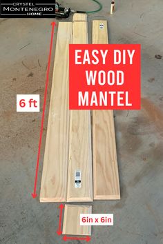 how to make a diy wood mantel with six pieces of plywood and glue