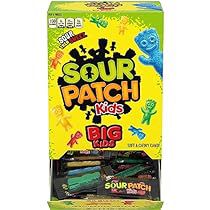 sour patch kids gums are packaged in a box