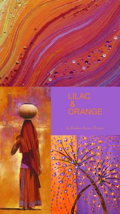 an image of a painting with the words lilat orange