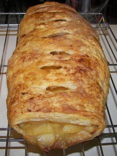 a pastry sitting on top of a cooling rack