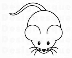 the outline of a mouse's head