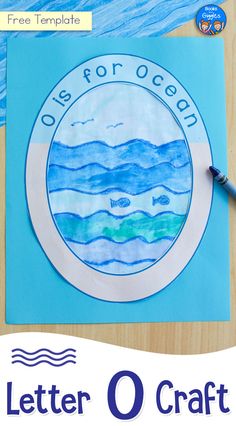 an ocean themed letter o craft for kids