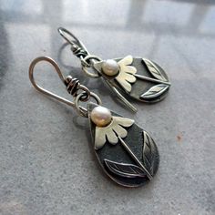 Vintage 925 Silver Flower Hook Women Earrings Wedding Dangle Drop Jewelry Gift | eBay Plant Jewelry, Pearls Earrings, Color Water, Stone Dangle Earrings, Alloy Earrings, Trendy Earrings, Pearl Drop Earrings, Hook Earrings, Silver Turquoise