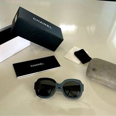 Chanel - Square Sunglasses - Black Gray - Chanel Eyewear Square Sunglasses With Acetate Frames. Details Acetate Black & Gray. Lenses: Gray Features 100% Uva And Uvb Protection Ce - Lenses Are Uv Category Filter 3 - Prescription Friendly Made In Italy Frontal Measures 57 Mm 133 Mm Lateral Measures 140 Mm Sleek Black Square Frame Shield Sunglasses, Chanel Sunglasses Rectangle, Chanel Square Sunglasses, Black Square-faced Sunglasses For The Beach, Chanel Eyewear, Black Sunglasses Square, Matte Black Square Frame Sunglasses With Anti-reflective Coating, Gray Lenses, Chanel Accessories