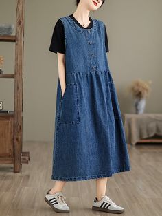 Spring Linen Shirt, 60 Degrees, Retro Summer, Boho Stil, Summer Maxi Dress, Trendy Fashion Women, Neck Pattern, Neck Collar, Denim Vest