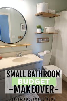 small bathroom budget makeover with the help of simple bloggers from life made simple blog