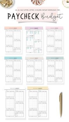 bill tracker template budget spreadsheet Paycheck Tracker, Paycheck Planner, Budget Paycheck, Bi Weekly Budget, Expense Tracker Printable, Monthly Budget Spreadsheet, Paycheck Budget