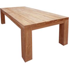 a wooden table that is made out of wood and has two legs on each side