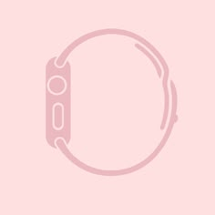 an image of a watch face on a pink background