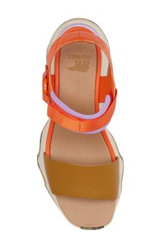 Embark on your next outdoor adventure in this sandal sporting a scalloped sole, supportive footbed and a unique modular design. 2 1/2" heel; 1 1/4" platform (size 8.5) Adjustable ankle strap with hook-and-loop closure Leather and textile upper/synthetic and textile lining/rubber sole Imported Casual Wedge Sandals With Double Adjustable Strap, Casual Double Strap Wedge Sandals With Adjustable Strap, Summer Sport Sandals With Ankle Strap For Outdoor Activities, Sport Sandals With Ankle Strap For Summer, Summer Double Strap Sport Sandals With Cushioned Footbed, Ankle Strap Sandals For Outdoor Activities In Spring, Spring Open Toe Sport Sandals For Outdoor Activities, Spring Open Toe Sport Sandals For Outdoors, Spring Open-toe Sport Sandals For Outdoor Activities