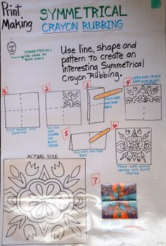 a white board with instructions on how to make crayon rubbing for kids