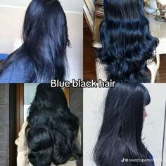 Boosting Confidence, Blue Black Hair, Dark Blue Hair, Black Hair Dye, Hair Color Streaks, Dad Sneakers