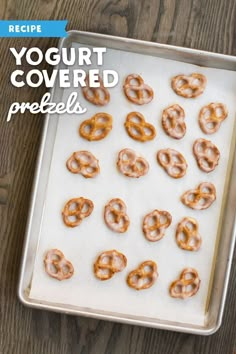 the pretzels are ready to be cooked in the oven and put into the baking pan