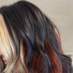 Braid Fusion: Mix and Match Colors with Calico Braids Calico Hair Aesthetic, Calico Cat Hair Dye, Calico Cat Hair Color, Calico Cat Hair, Cotton Candy Hair, Color Streaks, Pulp Riot Hair, Candy Hair