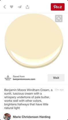 an image of a cream colored paint with the words,'warm beige'on it