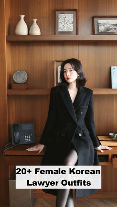 Chic and professional female Korean lawyer outfits that blend style and confidence. Discover the perfect looks for a powerful impression. Lawyer Outfits, Attorney Outfit, Professional Wardrobe Essentials, Suits Korean, Crisp White Blouse, Lawyer Fashion, Lawyer Outfit, Corporate Chic, Black Tweed