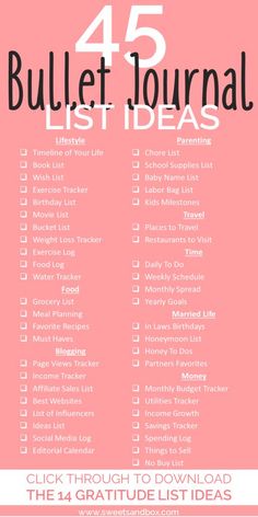 a pink list with the words do it now list ideas on it and an image of a