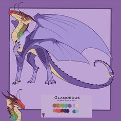 an image of a dragon with different colors