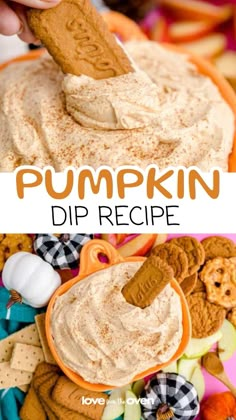 this pumpkin dip recipe is so easy to make and it's perfect for fall