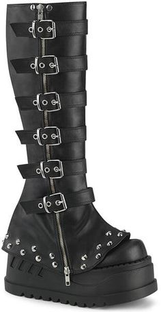 Rocker Style Platform Boots For Party, Rocker Style Platform Boots With Metal Feet For Party, Rocker Style Metal Feet Platform Boots For Party, Rocker Style Rivets Platform Boots For Party, Shoes Decoration Ideas, Edgy Party Boots With Grommets, Edgy Boots With Grommets For Party, Alternative Boots, Punk Party Boots With Grommets