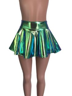 Mini Circle Skirt, Oil Slick, Dance Fashion, Rave Wear, Circle Skirt, Skirt Length, Skater Skirt, Blue And Purple, Womens Skirt