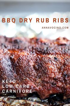 bbq dry rub ribs with keto low carb carnivor