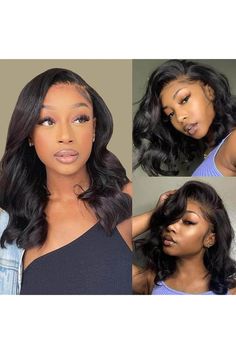 13x6 Lace Front Wigs Human Hair Pre Plucked Body Wave Transparent Lace Front Wigs Human Hair Wavy Lace Frontal Glueless Wigs Human Hair with Baby Hair 14 Inch Loose Wave Bob, Body Wave Bob Wig, Body Wave Bob, Women Short Bob, Hair Knots, Frontal Bob, Lace Frontal Bob, Frontal Lace Wig, Curly Lace Frontal