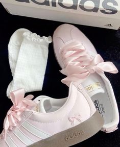 Shoes And Socks, Pink Bows, Cute Nikes