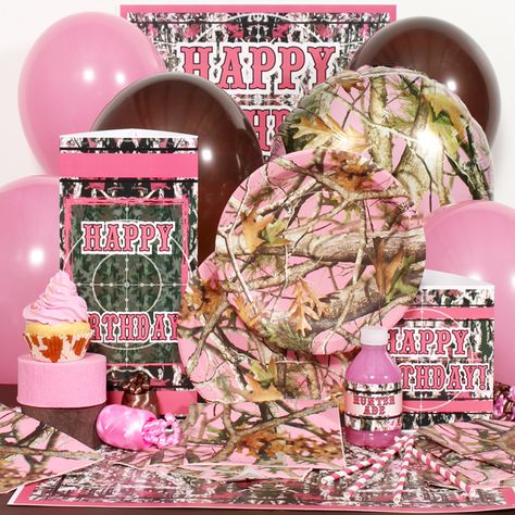 pink camo party Camo Birthday Decorations, Pink Camo Birthday, Pink Camo Party, Camouflage Birthday Party, Camo Birthday Party, Camo Stuff, Camo Party, Camo Birthday, Hunting Birthday