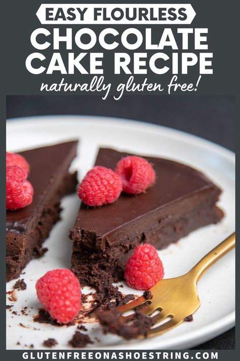 Gluten Free Flourless Chocolate Cake, Easy Flourless Chocolate Cake, Chocolate Torte Cake, Flourless Chocolate Cake Gluten Free, Flourless Cake Recipes, Flourless Chocolate Torte, Flourless Desserts, Flourless Chocolate Cake Recipe, Gluten Free Cake Recipe