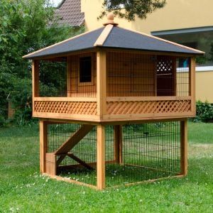 Rabbit hutch Reban Ayam, Outdoor Rabbit Hutch, Bunny Hutch, Guinea Pig House, Pig House, Rabbit Cages, Bunny Care, Rabbit Run, Bunny Cages