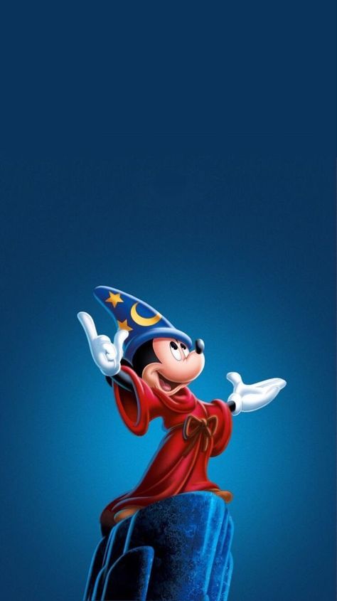 Magic Mickey Mouse, Wizard Mickey Mouse, Disney 4k, Disney Phone Backgrounds, Miki Mouse, Disney Pop Art, Disney Characters Wallpaper, Mickey Mouse Pictures, Fantasia Disney