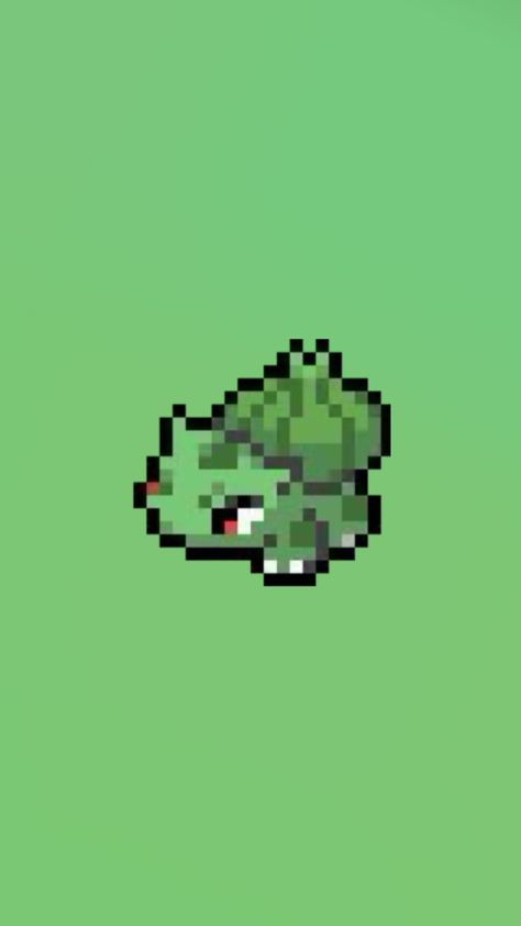 Pokemon Sprites Wallpaper, Green Pokemon Wallpaper, Bulbasaur Wallpaper, Pokemon Green, Gameboy Pokemon, Green Pokemon, Pokemon Cross Stitch, Pokemon Sprites, Pixel Art Pokemon