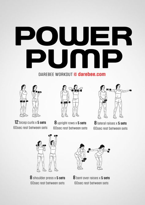 Darbee Workout, Pump Workout, Power Pump, Rugby Training, Kickboxing Workout, Hiit Training, Dumbbell Workout, Physical Activity, Workout Guide