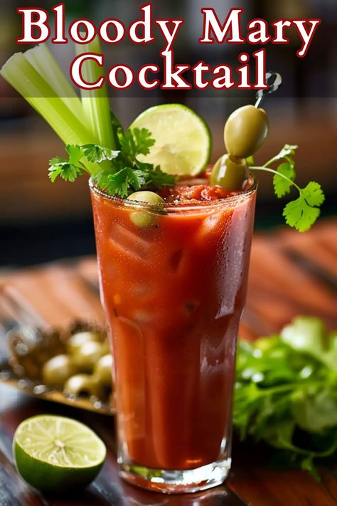 The Bloody Mary, a classic cocktail known for its bold and savory flavors. Made with vodka, V8 juice, Worcestershire sauce, black pepper, and celery salt, this iconic drink is a favorite for brunch or any time you’re in need of a refreshing pick-me-up. All White Party Ideas, Alcohol Recipes Easy, Winter Vodka Cocktails, Easy Vodka Cocktail, Best Vodka Cocktails, Drinks Alcohol Recipes Easy, V8 Juice, Vodka Cocktails Easy, Cocktails For A Crowd