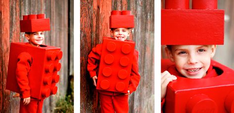 Lego costume Lego Costume Diy, Lego Hat, Halloween Lego, Purim Costumes, Lego Themed Party, Lego Costume, Lego Halloween, Crazy Costumes, Homemade Costume