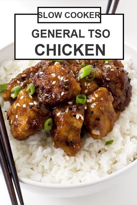 Sticky Sauce, General Tso's Chicken, Chicken Chow Mein, General Tso Chicken, General Tso, Asian Inspired Dishes, Lo Mein, Healthy Slow Cooker, Asian Inspired Recipes