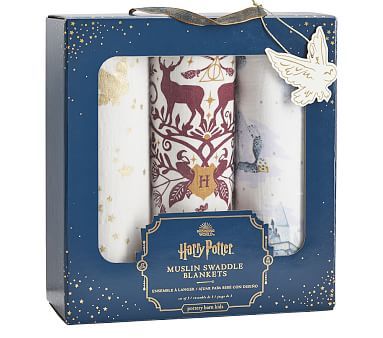 HARRY POTTER™ Muslin Swaddle Set | Pottery Barn Kids Hp Nursery, Harry Potter Baby Nursery, Heirloom Baby Blankets, Harry Potter Nursery, Harry Potter Baby Shower, Harry Potter Baby, Swaddle Blankets, Muslin Swaddle Blanket, Swaddle Sets