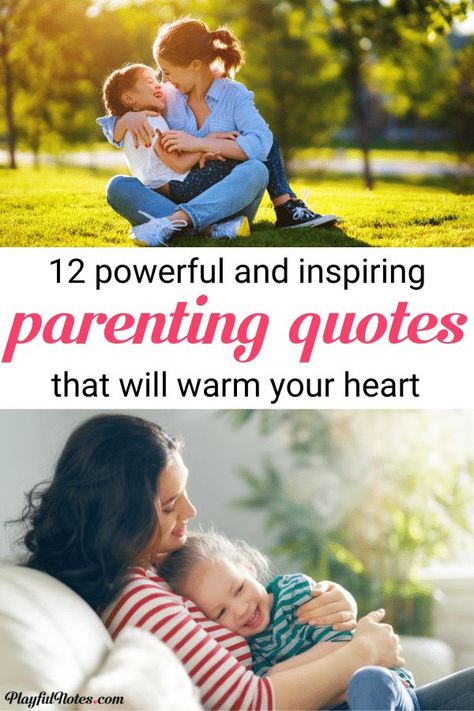 Discover 12 powerful positive parenting quotes that will warm your heart and inspire you to be a better parent! --- Inspirational quotes for moms Parenting Motivation Quotes, Quotes For Parents, Be A Better Parent, Quotes For Moms, Positive Parenting Quotes, Inspirational Quotes For Moms, Motherhood Tips, Parenting Discipline, Parents Quotes Funny