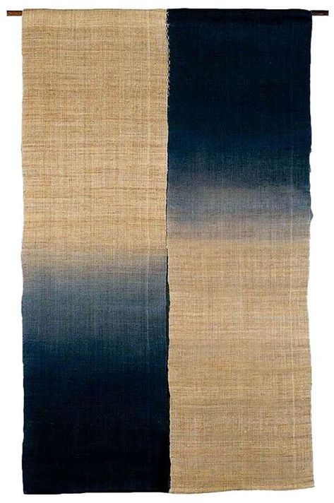 Blue Gradation, Japanese Ancient, Japanese Noren, Noren Curtains, Turning Japanese, Fabric Dyeing, Indigo Shibori, Woven Tapestry, Printed Matter