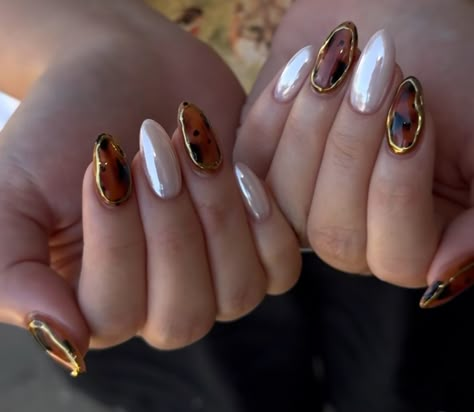 Sculpting Gel Nails, Carey Nails, Cat Eye Acrylic Nails, Tortoise Shell Nails, Shell Nails, Boho Nails, Custom Press On Nails, Nail Prep, Nails Now