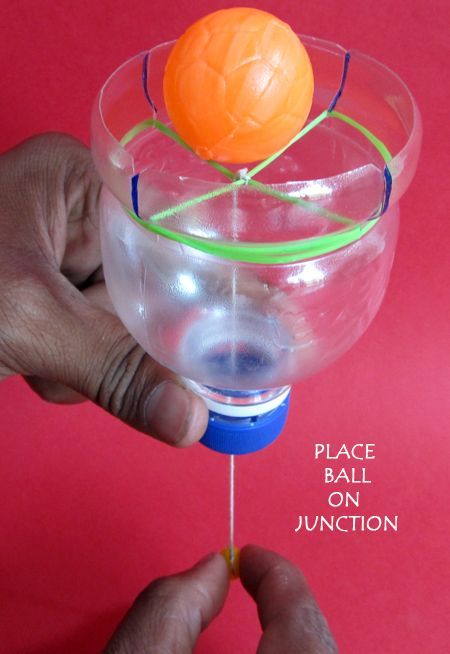 Toys from Trash Ball Stem Activities, Potential And Kinetic Energy Toys, Science Toys For Kids, Motion Experiments, Upcycle Trash, Reading Toys, Toys From Trash, Teaching Stem, Ball Launcher