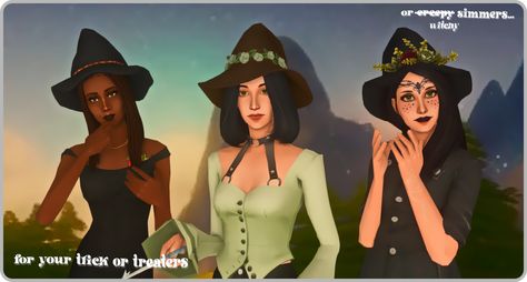 DOWNLOAD: SFS | MF 🧙🏽‍♀️ : pt 19 stan account Cas Supernatural, Witch Hats, Sims 2, Sims Cc, Witch Hat, Sims 4, Supernatural, Witch, Halloween