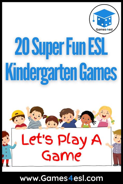 Check out our favorite FREE ESL Kindergarten games and activities. Esol Kindergarten Activities, Kindergarten Newcomer Esl, Pre K Esl Activities, Esl Primary School Activities, Vocabulary Games For Kindergarten, Esl For Preschoolers, Esl Kindergarten Activities, English Games For Kindergarten, Esl Preschool Activities