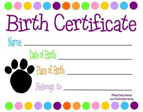 Toy Adoption Certificate Template (3) - TEMPLATES EXAMPLE | TEMPLATES EXAMPLE Adoption Certificate Template, Cat Birth, Dog Birth, Pet Adoption Certificate, Printable Toys, Birth Certificate Template, Free Certificate Templates, Awards Certificates Template, Adoption Certificate