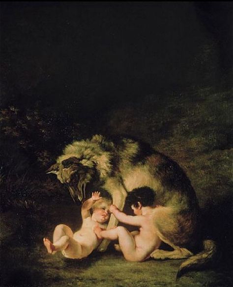 Modern Lupercalia Ritual. Painting: Romulus Remus And Their Nursemaid by Jacques Laurent Agasse Romulus And Remus, Rome Antique, Rennaissance Art, She Wolf, Roman Mythology, Roman History, Arte Obscura, A Wolf, Old Paintings